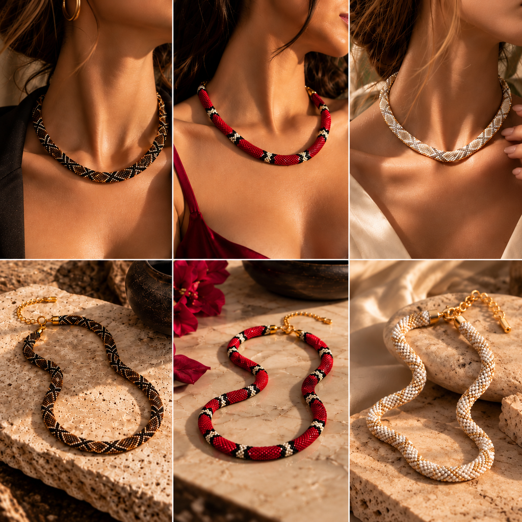 Serpentina™ - Collar escultórico